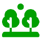 ikona ogód i drzewa